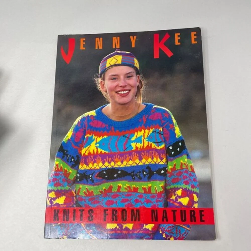 Lot of 5 Knitting Pattern Books Sweaters‎ Bags Pillows Jenny Kee Knits Crafts